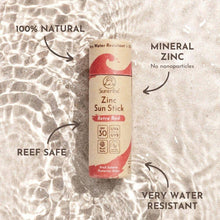 Ladda upp bild till gallerivisning, Suntribe Natural Mineral Zinc Sun Stick SPF30 - Retro Red, 30g Suntribe