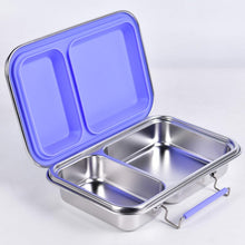 Ladda upp bild till gallerivisning, Suztain Lunchlåda i Rostfritt Stål – 2 Fack / Lila Suztain