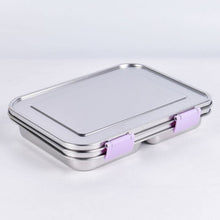 Ladda upp bild till gallerivisning, Suztain Lunchlåda i Rostfritt Stål – 3 Fack / Ljust lila Suztain