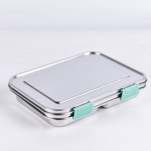 Ladda upp bild till gallerivisning, Suztain Lunchlåda i Rostfritt Stål – 3 Fack / Grön Suztain