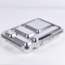 Ladda upp bild till gallerivisning, Suztain Lunchlåda i Rostfritt Stål – 5 Fack / Vit Suztain