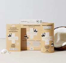Ladda upp bild till gallerivisning, PATCH - Ekologiska bambuplåster, stora - Coconut Oil, Panda / 10 st PATCH