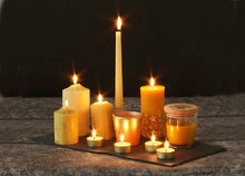 Ladda upp bild till gallerivisning, Steinhart bivax blockljus - upphojda texturstjarnor, 12cm Steinhart