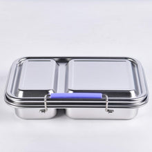 Ladda upp bild till gallerivisning, Suztain Lunchlåda i Rostfritt Stål – 2 Fack / Lila Suztain