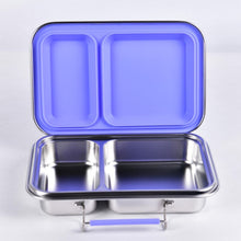 Ladda upp bild till gallerivisning, Suztain Lunchlåda i Rostfritt Stål – 2 Fack / Lila Suztain