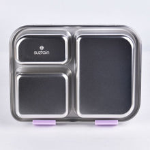 Ladda upp bild till gallerivisning, Suztain Lunchlåda i Rostfritt Stål – 3 Fack / Ljust lila Suztain