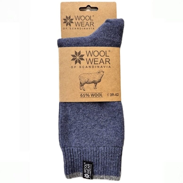 Ullsockar - No. 53 Indigo av 65% kamgarnsull Charm