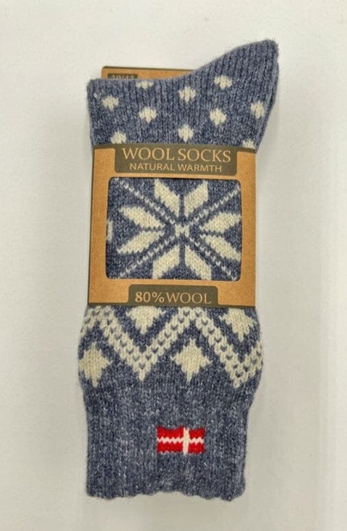 Ullsockar - Nr 106e Demin i 80% ull Charm