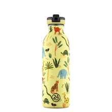 Ladda upp bild till gallerivisning, 24Bottles barnflaska, 500ml - Jungle Friends (Stone Finish) 24Bottles