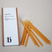 Ladda upp bild till gallerivisning, Bistad Handdoppade Bistad Födelsedagsljus Bivax - 10 ST Bistad