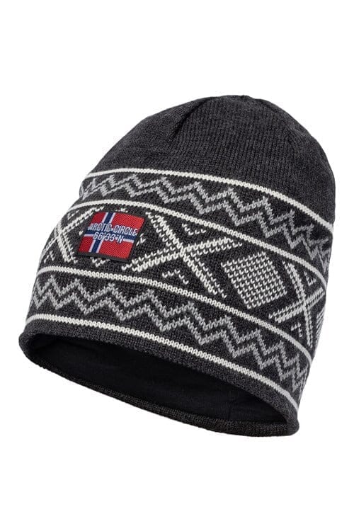 Norwool Arctic Circle Kolgrå norsk ullmössa tillverkad - 100% fin merinoull, unisex Apparel & Accessories Charm