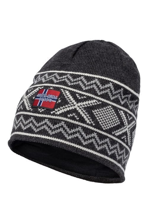 Norwool Arctic Circle Kolgrå norsk ullmössa tillverkad - 100% fin merinoull, unisex Apparel & Accessories Charm 