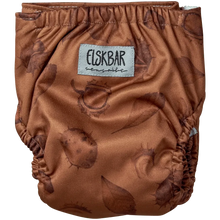 Ladda upp bild till gallerivisning, Elskbar Tygblöja Nyfödd - Chestnut Elskbar