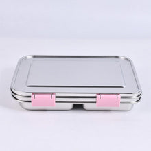 Ladda upp bild till gallerivisning, Suztain Lunchlåda i Rostfritt Stål – 3 Fack / Ljusrosa Suztain