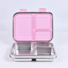 Ladda upp bild till gallerivisning, Suztain Lunchlåda i Rostfritt Stål – 3 Fack / Ljusrosa Suztain
