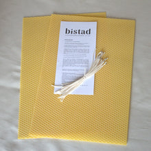 Ladda upp bild till gallerivisning, Bistad - Rulla egna bivaxljus - bordljus, 5 ark Bistad