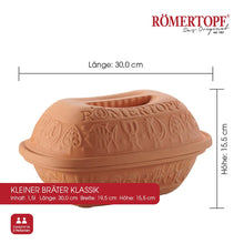 Ladda upp bild till gallerivisning, Römertopf Lergryta Klassisk - 1.5 L / 2 Personer Römertopf