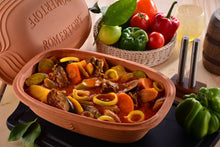 Ladda upp bild till gallerivisning, Römertopf - Lergryta utan Glasyr Moderne - 4 personer Römertopf