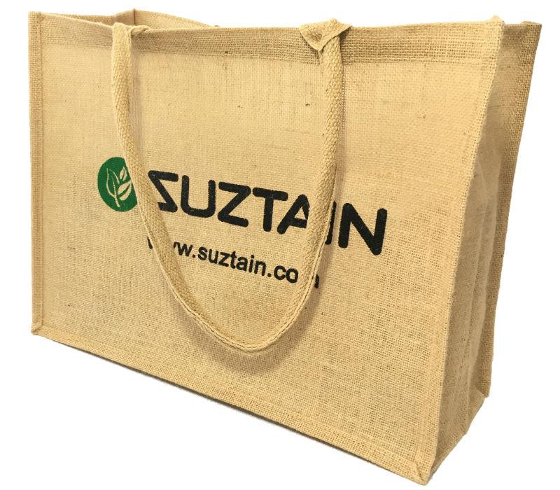 Shoppingväska i jute med handtag Suztain