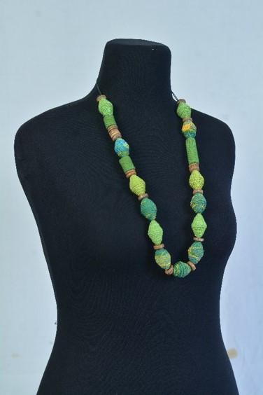 Selyn Fairtrade Fashion - AMAZONAS Halsband i gröna nyanser Selyn