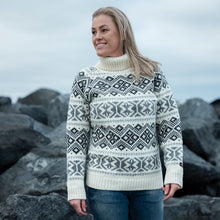 Ladda upp bild till gallerivisning, NORWOOL 100% ren ny ull polotröja - Original Icelandic Apparel & Accessories Charm M