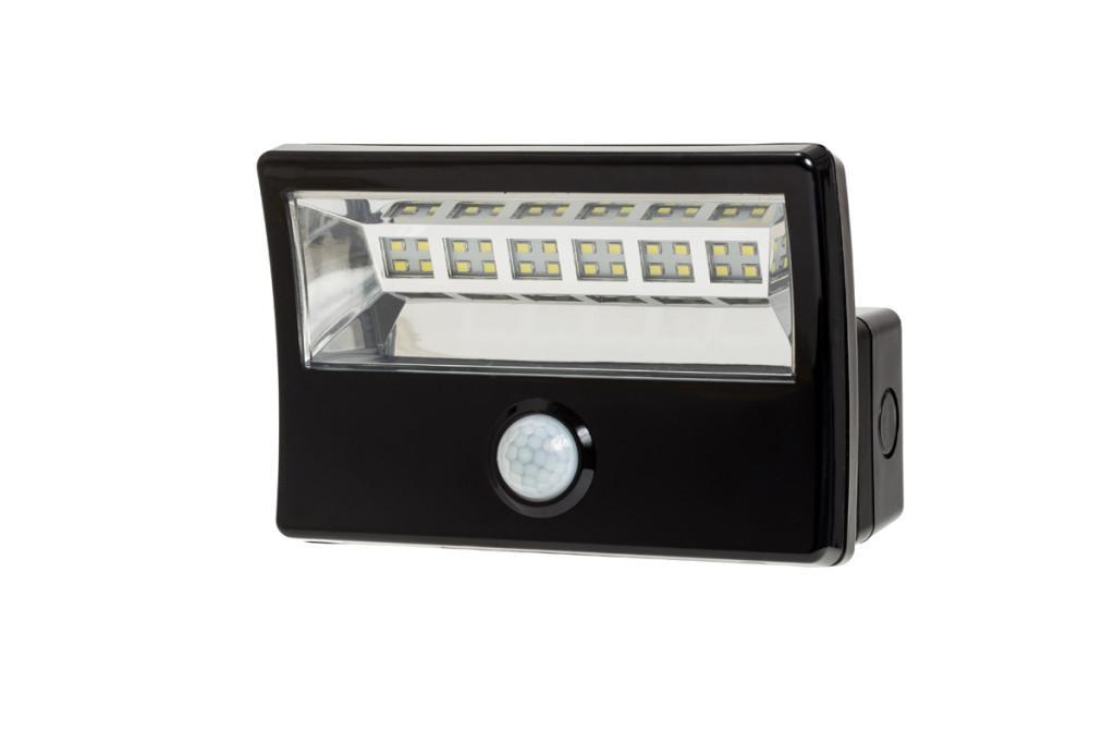 Mightylite Floodlight 16W - svart LED strålkastare m/sensor Mightylite