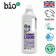 Ladda upp bild till gallerivisning, BIO-D miljövänligt flytande tvättmedel - lavendel, 1 liter Bio-D