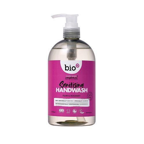 BIO -D - Antibakteriell handtvål - Plommon & Mulberry Doft - 500 ml Bio-D