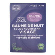 Ladda upp bild till gallerivisning, Balade en Provence - Cream Bar - Night Cream - Organisk - 40g Balade en Provence