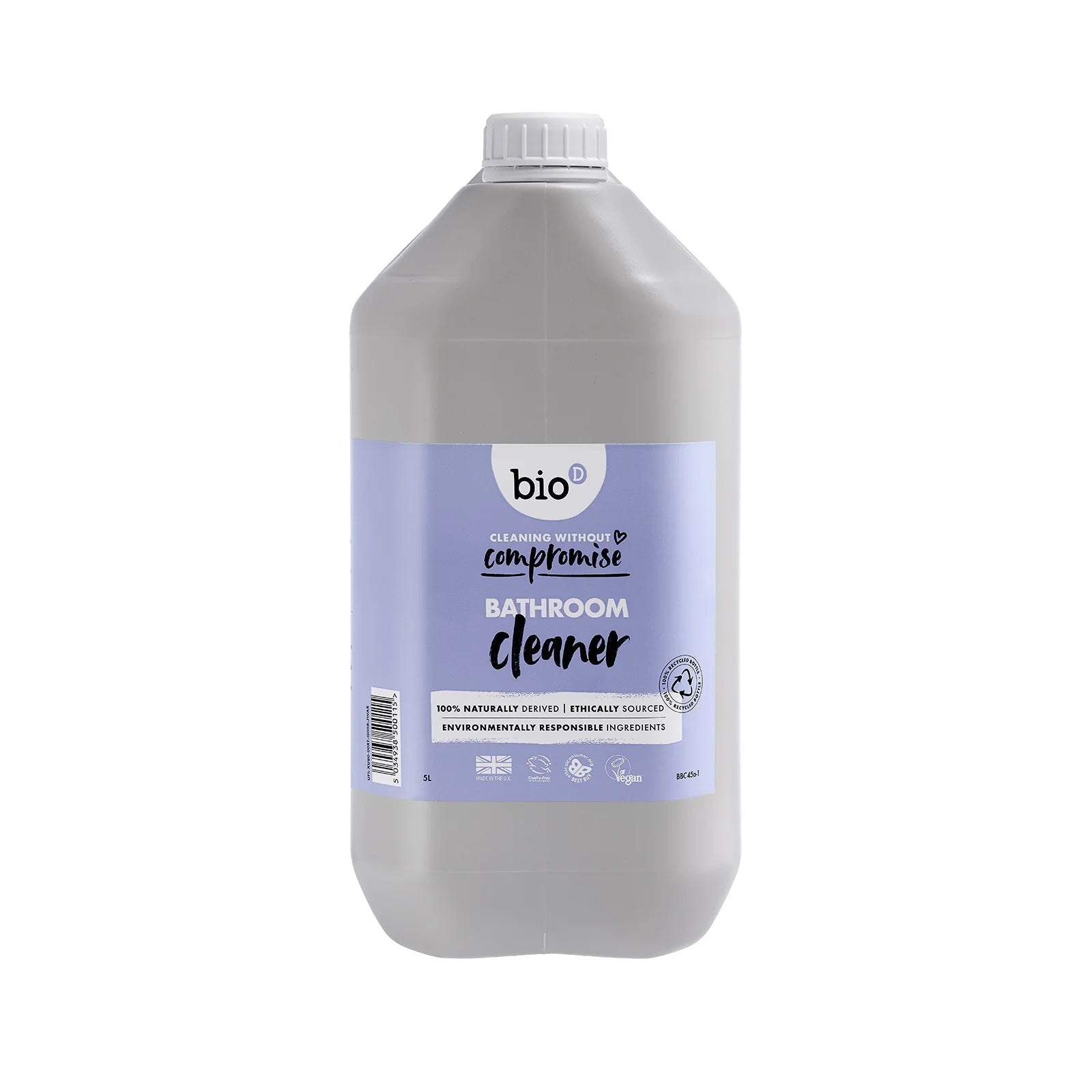 BIO-D Bathroom Cleaner - Miljövänlig Badrumsrengöring Spray påfyllning - 5 L Bio-D
