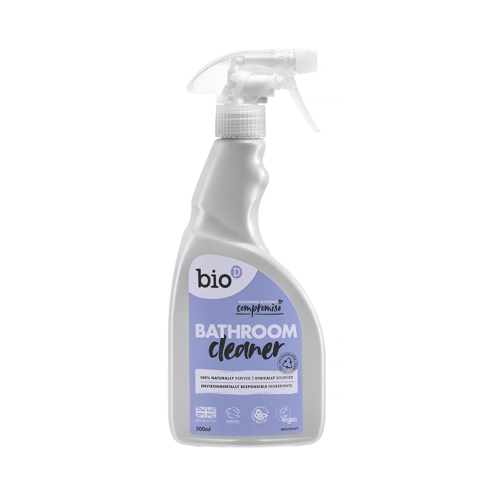 BIO-D Bathroom Cleaner - Miljövänlig Badrumsrengöring Spray - 500ml Bio-D