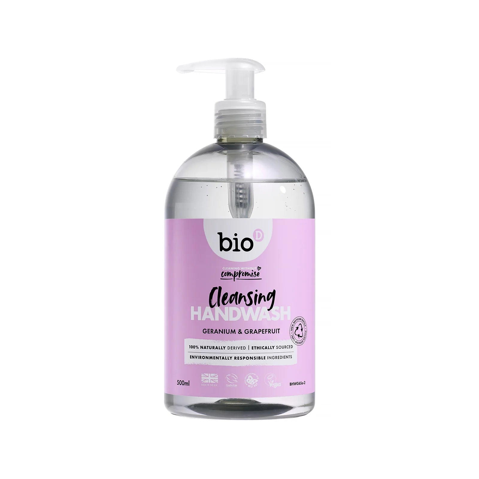 Bio-D Hand Soap - Flytande Handtvål - Geranium - 500ml Bio-D