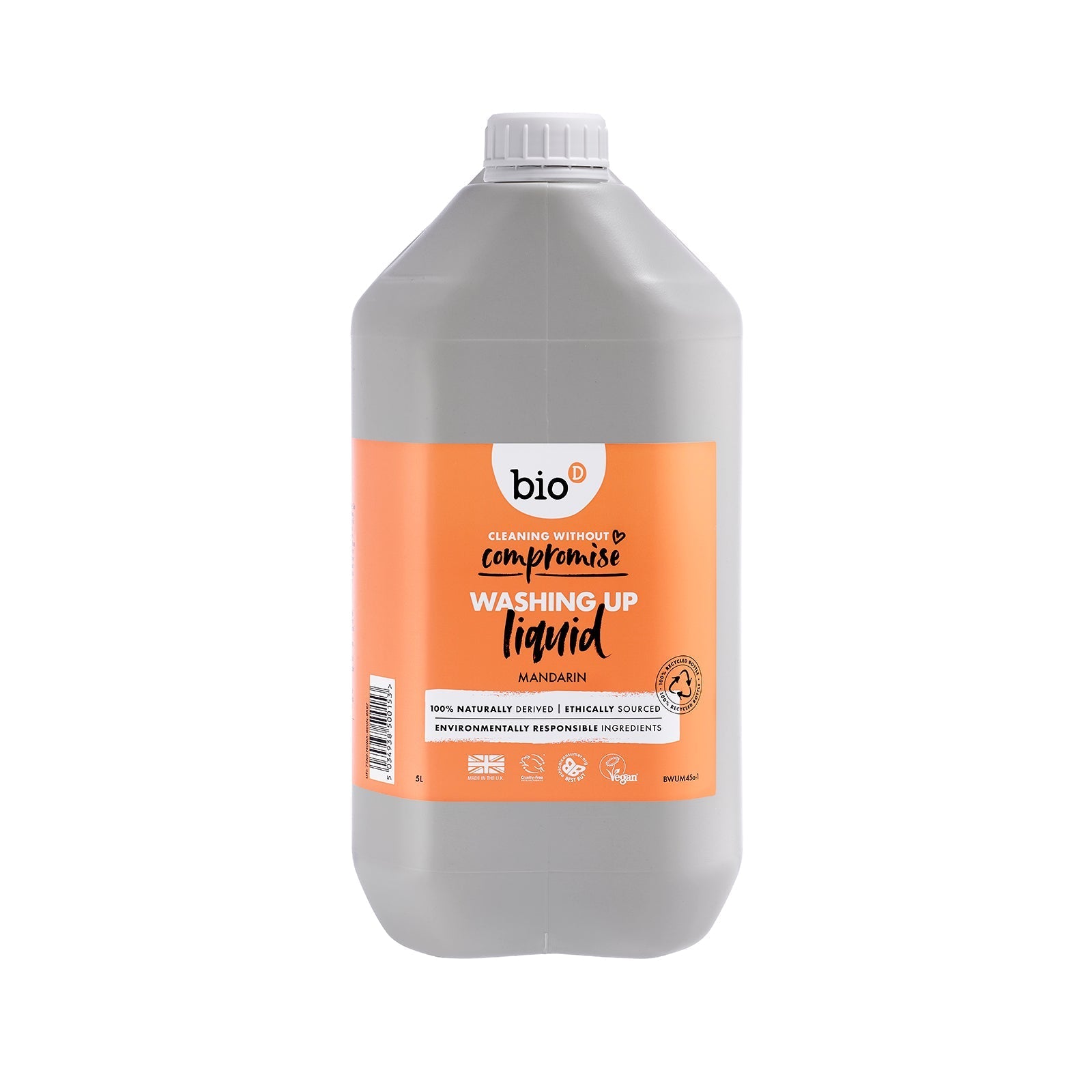 BIO-D Washing-Up Liquid - Diskmedel - Mandarin - 5L Bio-D