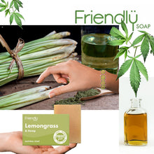Ladda upp bild till gallerivisning, Friendly Citrongräs & hampa tvål, 100 % naturlig och vegansk Friendly Soap
