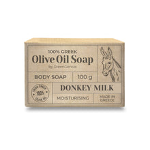 Ladda upp bild till gallerivisning, GreenGenius Olivtvål - Åsnemjölk, 100g GreenGenius