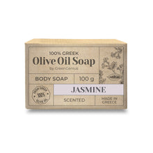 Ladda upp bild till gallerivisning, GreenGenius Olivolja tvål - Jasmin, 100g GreenGenius