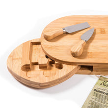 Ladda upp bild till gallerivisning, Suztain - Ostbricka med knivar - Ekologisk bambu Suztain