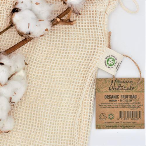 Suztain Naturals - Ekologisk fruktpåse - Stl M - 25x30cm Suztain