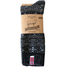 Ladda upp bild till gallerivisning, Wool Wear ullsockor 80% - Norska flagga / kolgrå - 1par Apparel & Accessories Charm