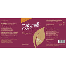Ladda upp bild till gallerivisning, Natures Own Magnesium - 60 kapslar Natures Own