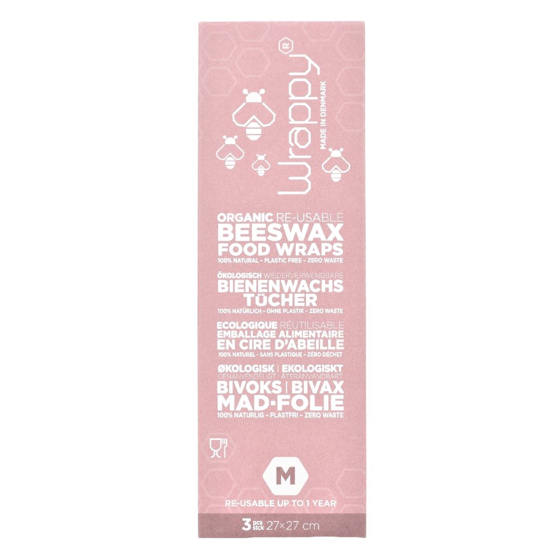 Wrappy återanvändbart alternativ till plastfilm/folie Strl. M - 3 ark Wrappy