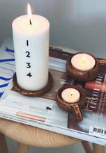 Ladda upp bild till gallerivisning, Åbenlys - Adventsljus - svart - ljus och sojavax Åbenlys