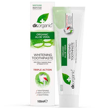 Ladda upp bild till gallerivisning, Dr. Organic Toothpaste - Tandkräm - Aloe Vera - 100ml Dr. Organic
