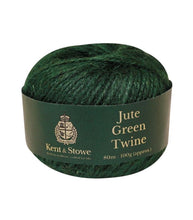 Ladda upp bild till gallerivisning, Kent & Stowe - Jute Twine Green 80m 100gm Kent & Stowe