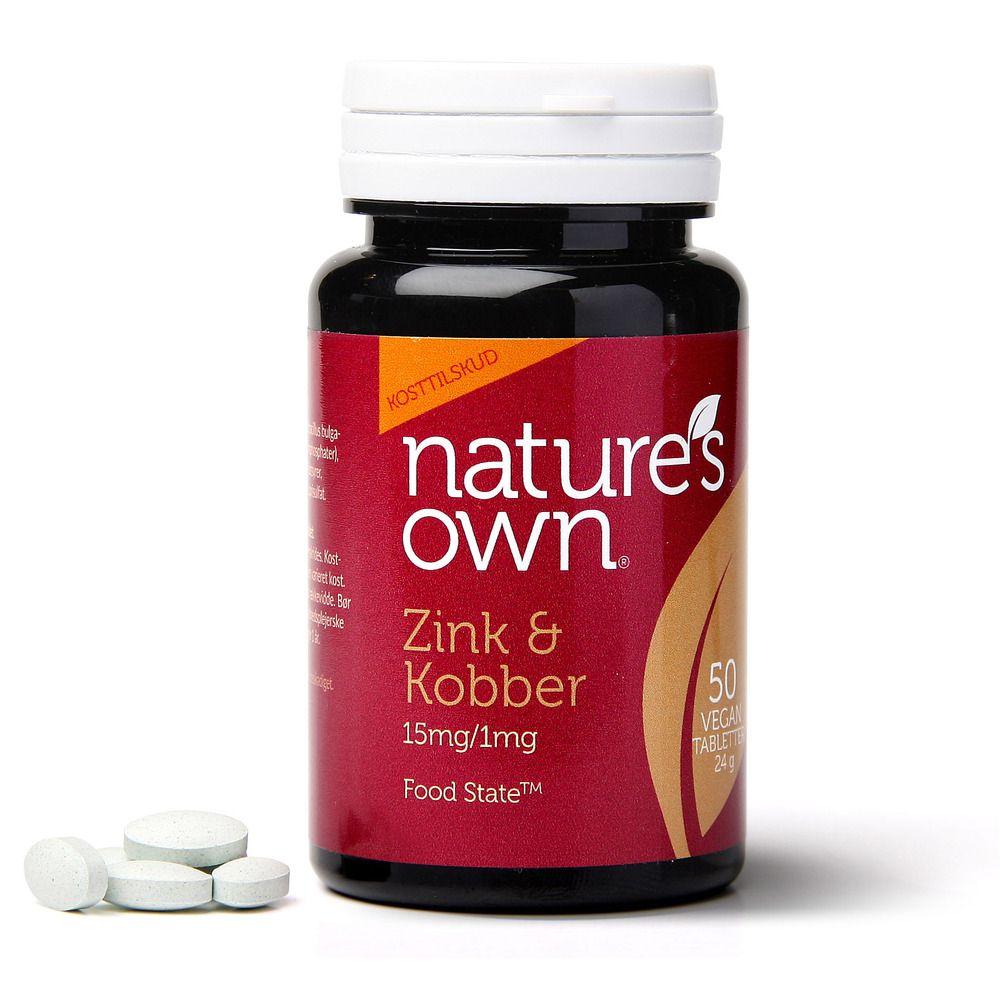 Nature's Own Zink & Koppar - 50 kapslar Natures Own
