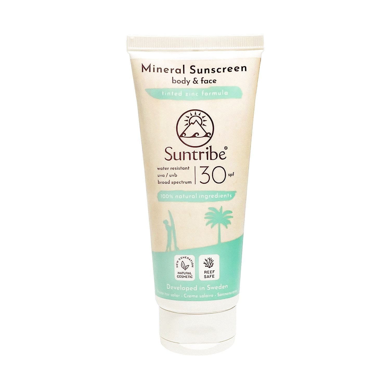 Suntribe - Mineral Sunscreen - Kropp & Ansikte - SPF30 - 100ml Suntribe