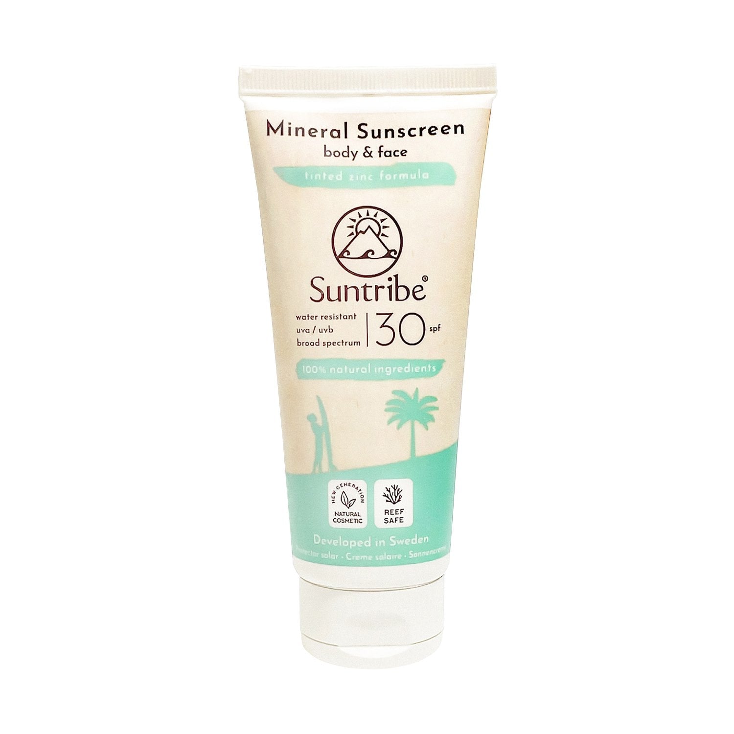 Suntribe - Mineral Sunscreen - Kropp & Ansikte - SPF30 - 100ml Suntribe 