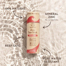 Ladda upp bild till gallerivisning, Suntribe Natural Mineral Zinc Sun Stick SPF30 - Retro Red, 30g Suntribe 
