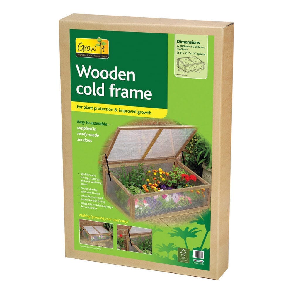 Grow-It Kallram trä - FSC certifierade trä, 40 x 100 x 65cm Gardman 