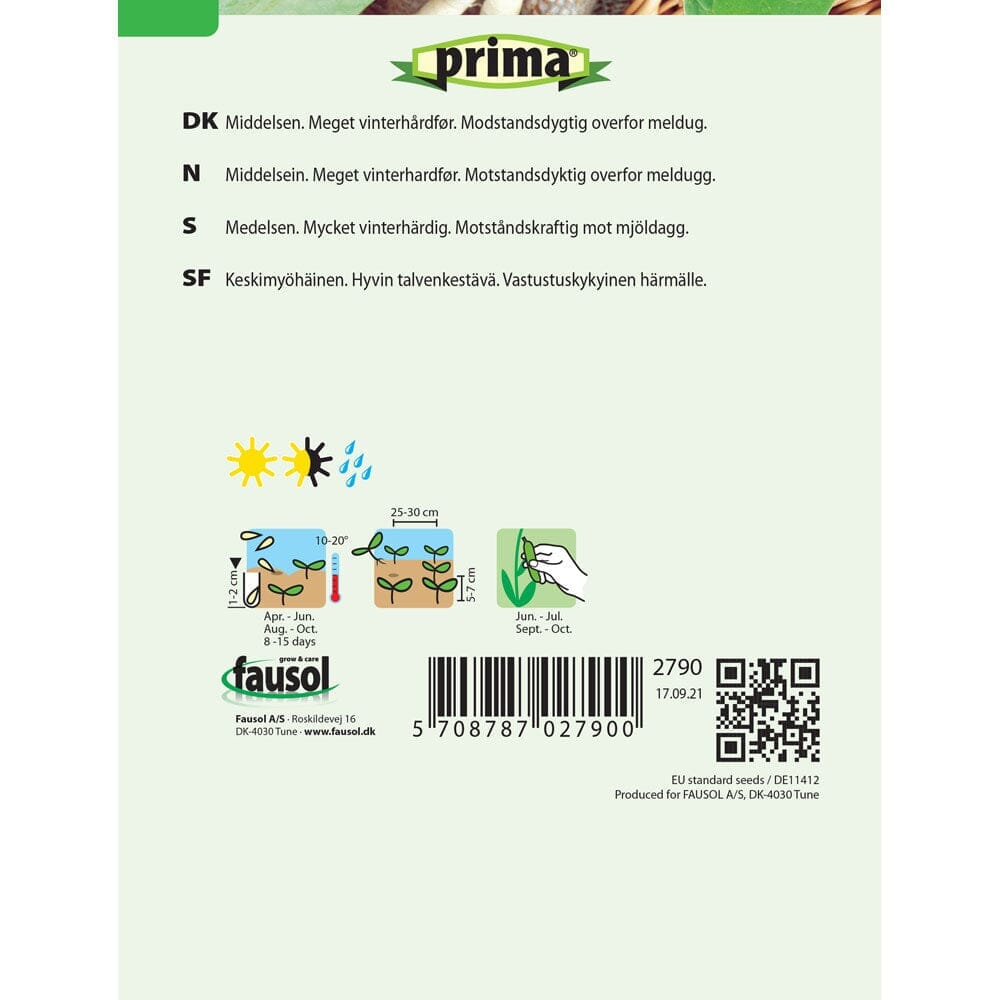 PRIMA® frön - Spenat PRIMA 